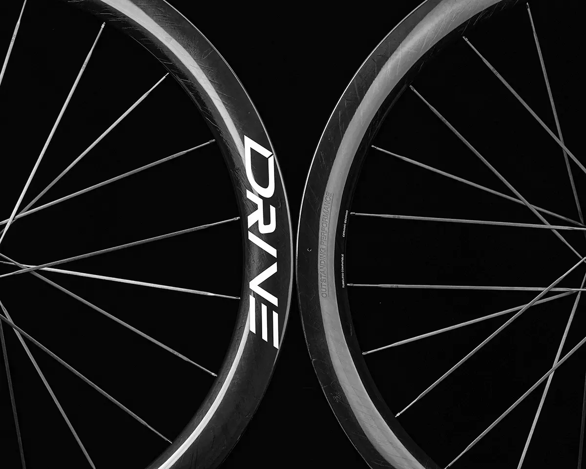 Drive 50D disc brake Road carbon spoke wheelset