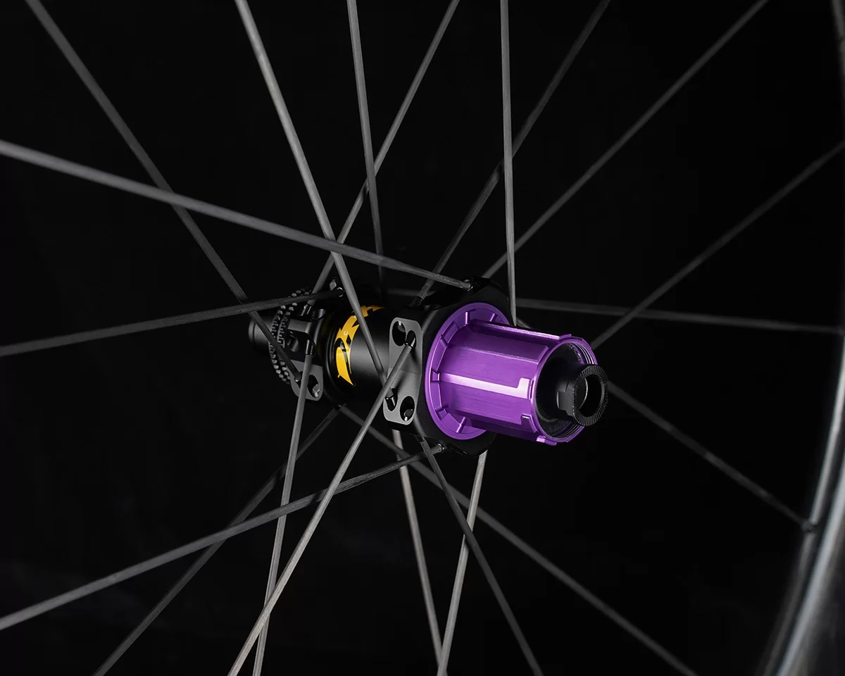 Drive G45 CS Carbon Spoke Gravel Wheelset Disc brake Rims, via Cyclehub.dk