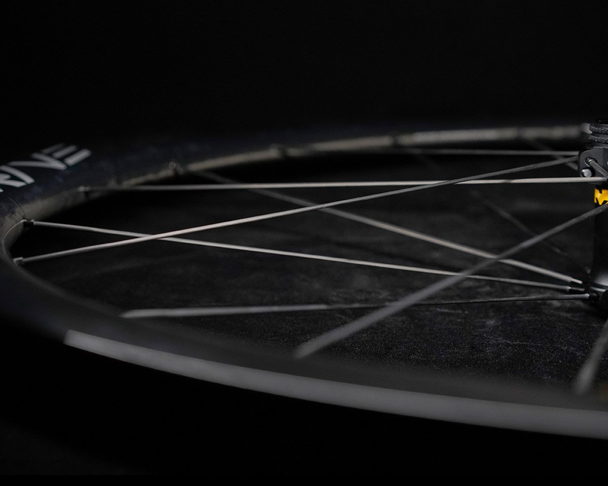 Drive G45 CS Carbon Spoke Gravel Wheelset Disc brake Rims, via Cyclehub.dk