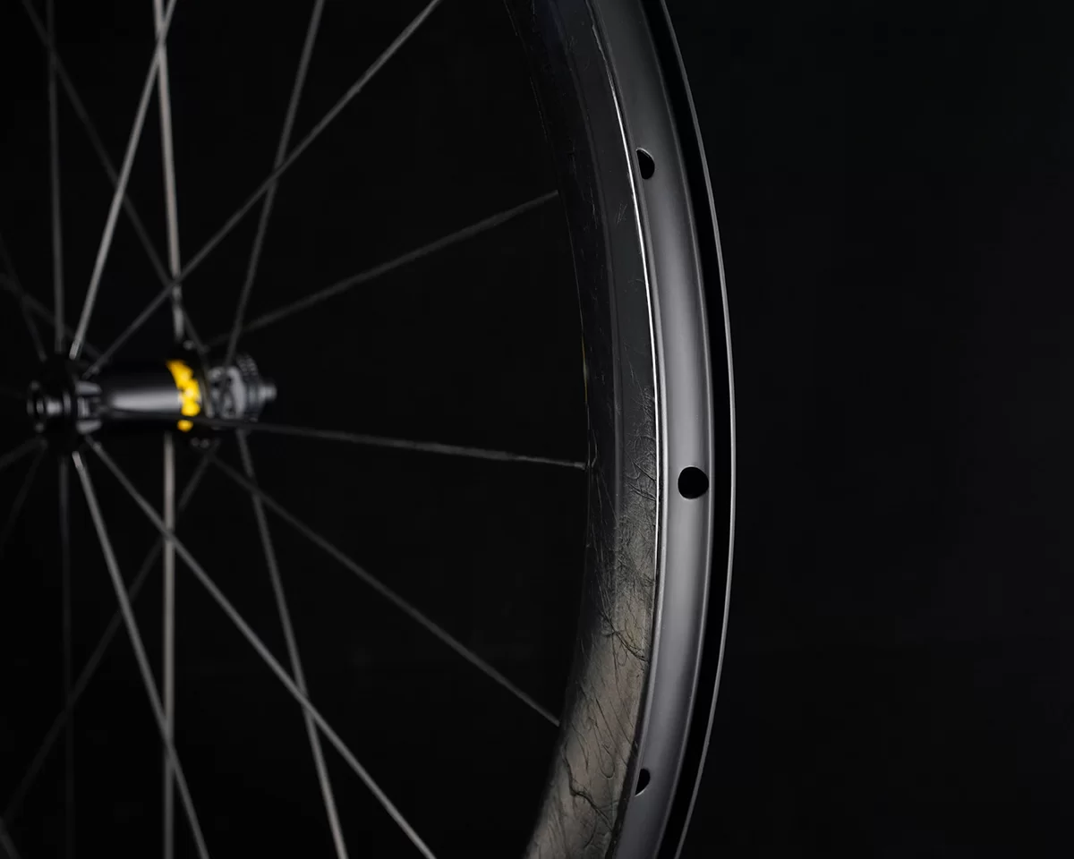 Drive G45 CS Carbon Spoke Gravel Wheelset Disc brake Rims, via Cyclehub.dk