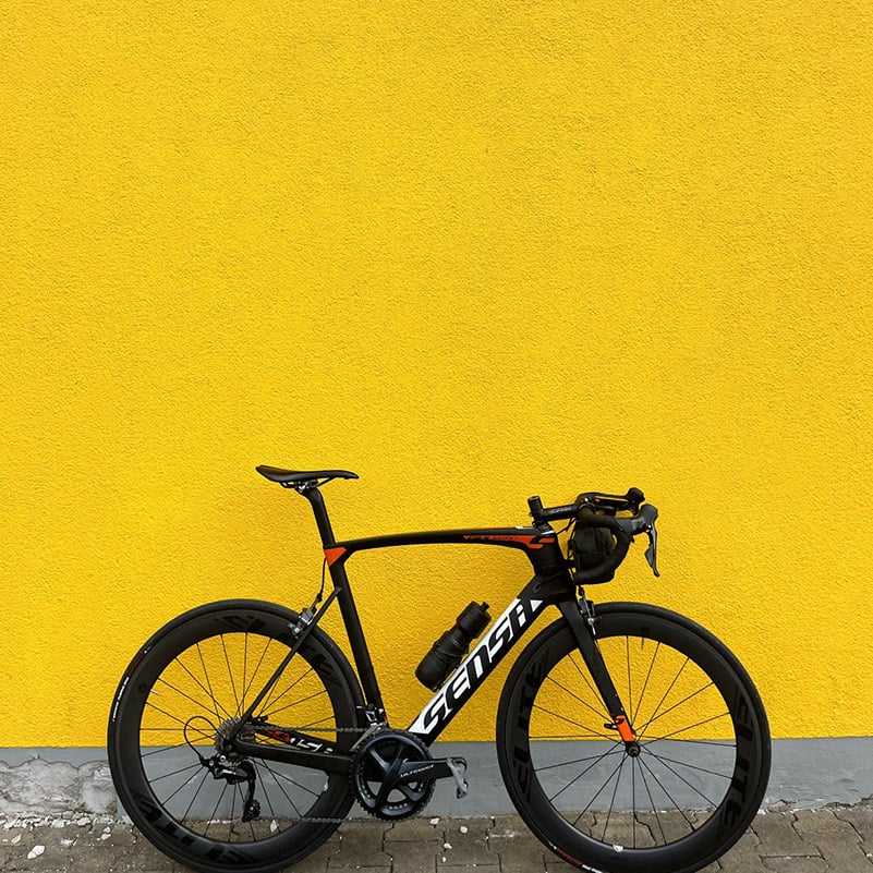 Bike Yellow Background