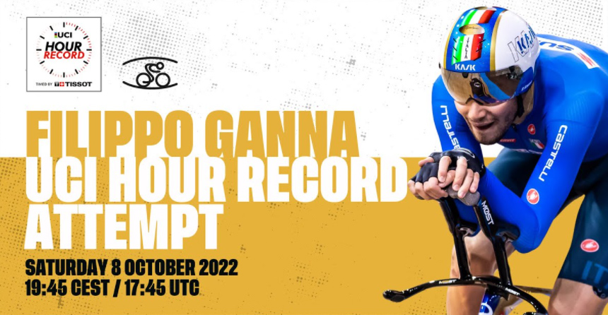 42 Filippo Ganna Hour Record attempt 2022