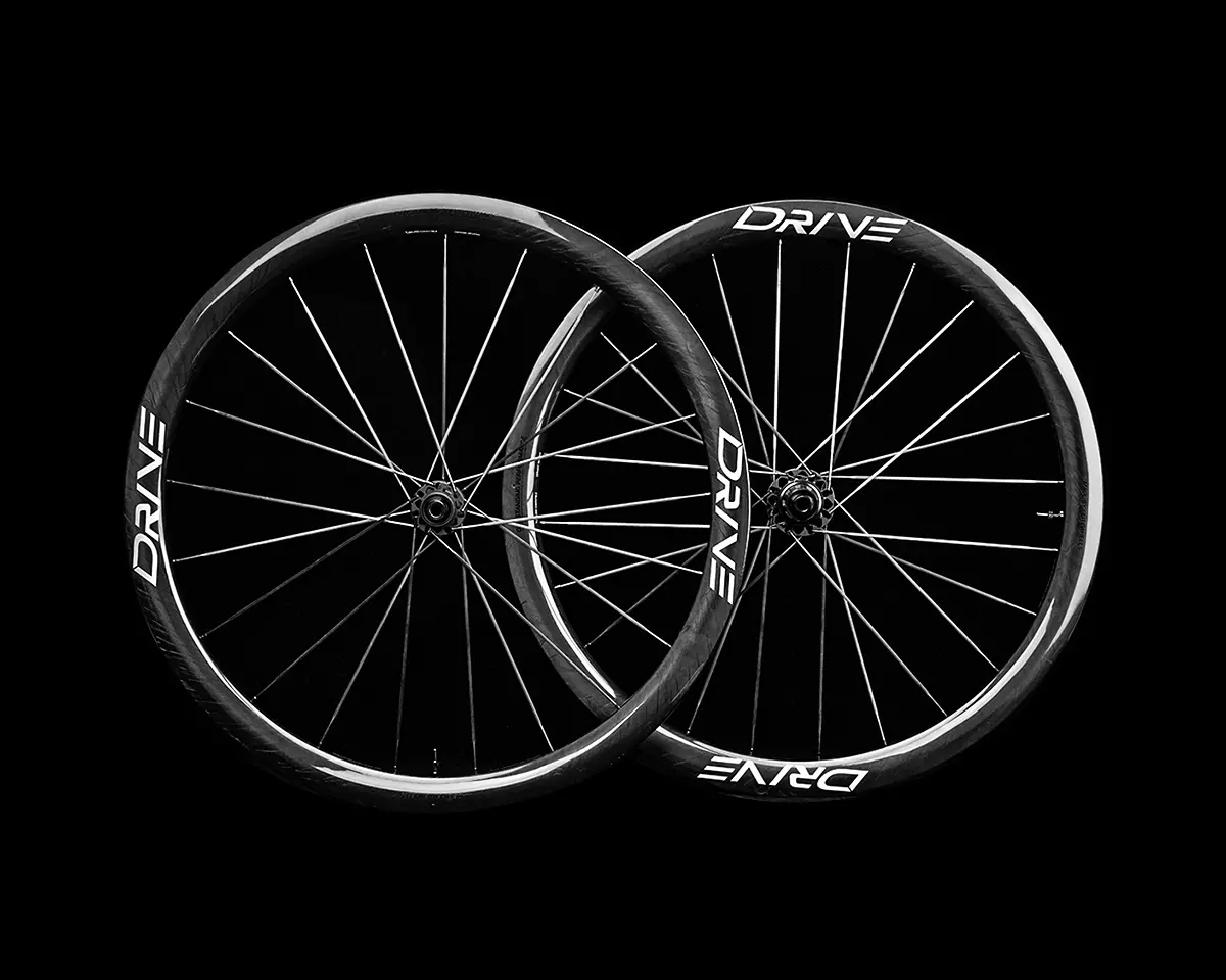 Drive 40D disc brake carbon spoke road wheelset,ceramic bearing