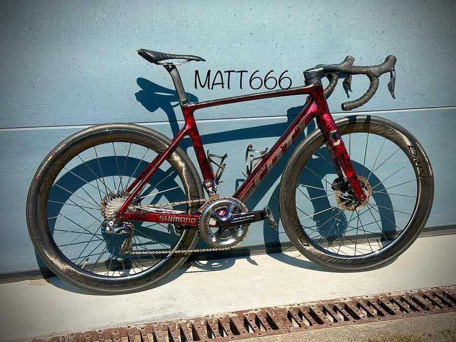 matt666.1008 scott aero road bike