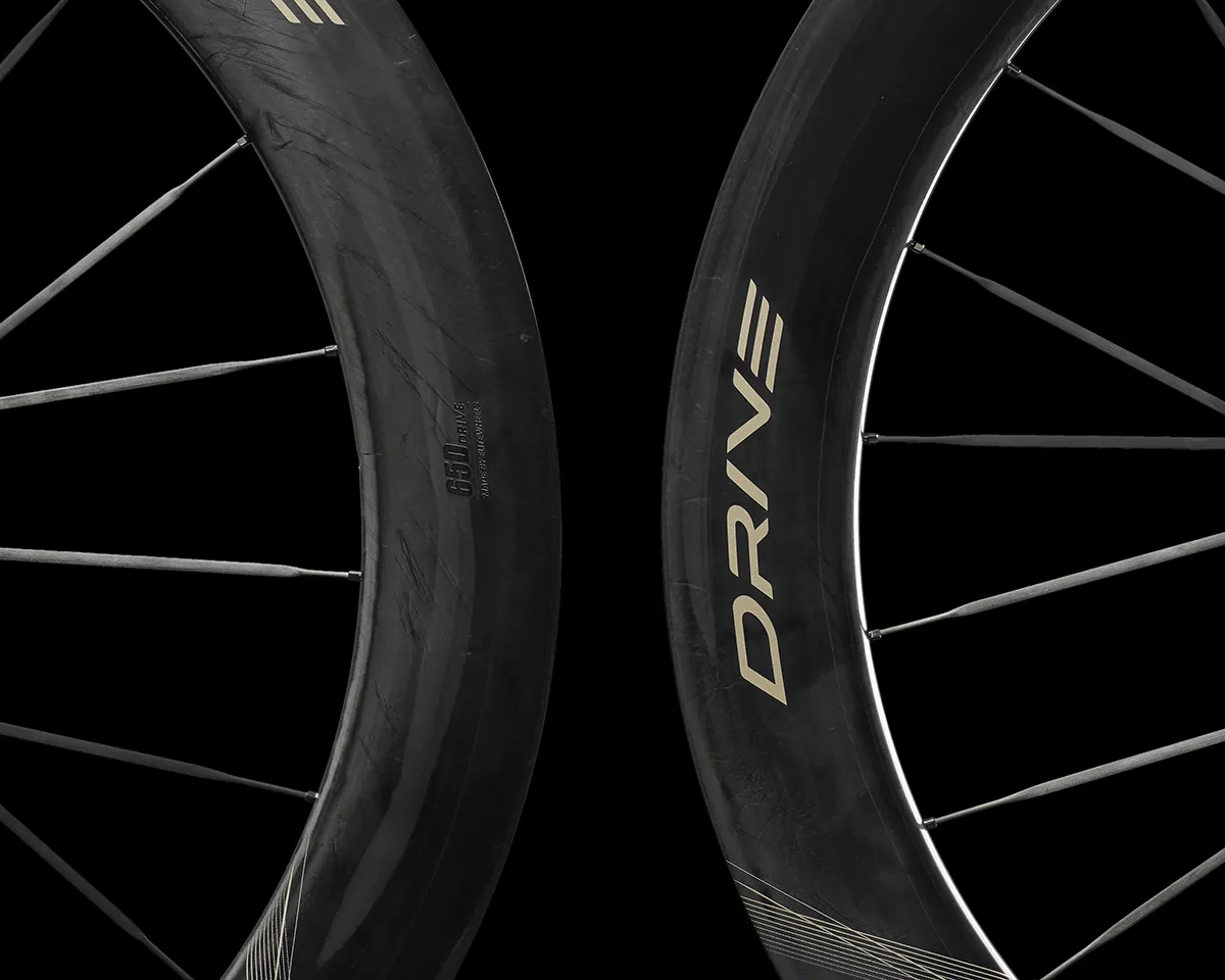Drive 65D II disc brake carbon spoke road wheelset